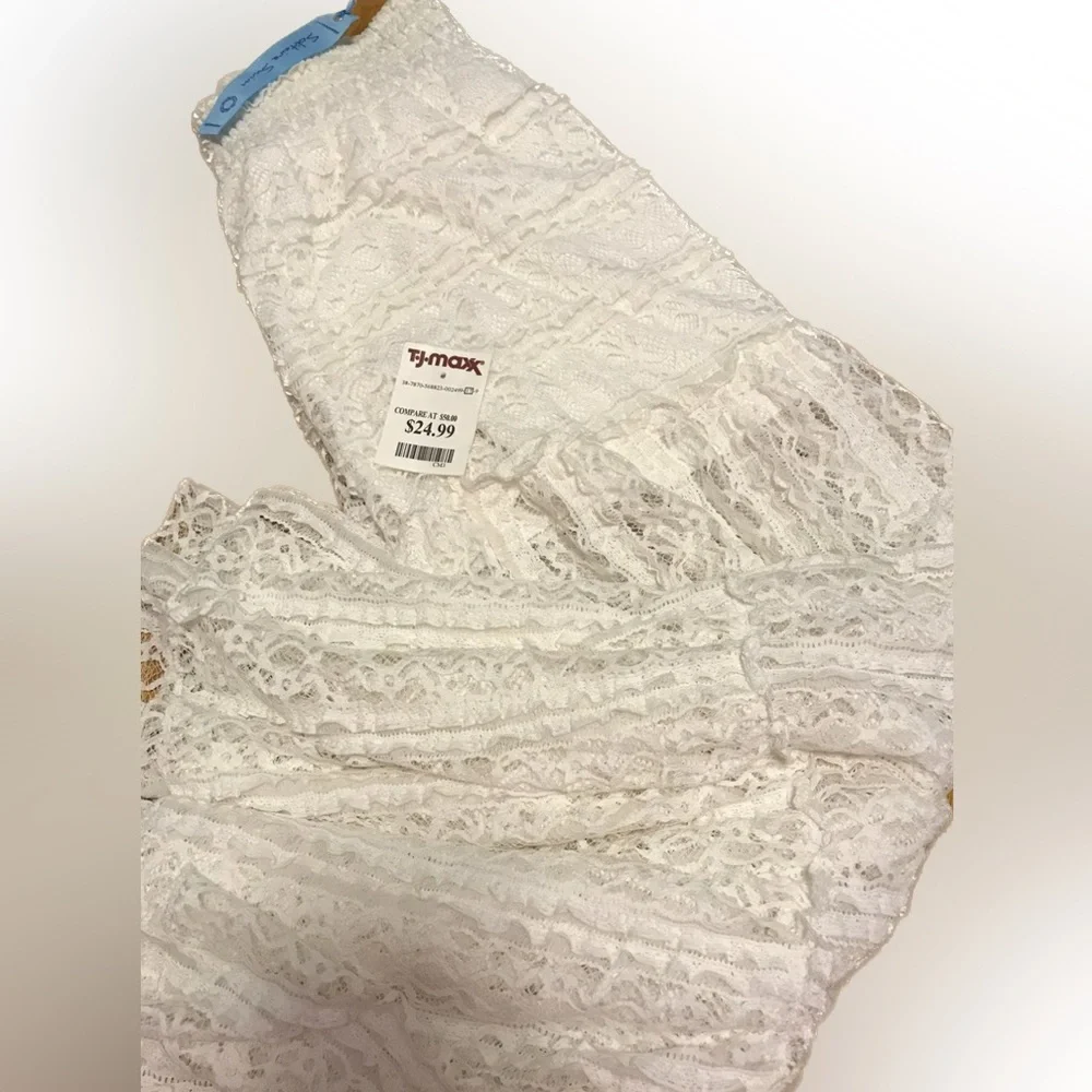 MIDI Skirt Spring Lace Swim Skirt Coverup Small New with tags - Picture 1 of 7